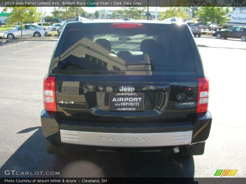 Brilliant Black Crystal Pearl / Dark Slate Gray 2010 Jeep Patriot Limited 4x4