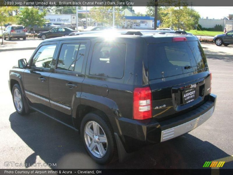 Brilliant Black Crystal Pearl / Dark Slate Gray 2010 Jeep Patriot Limited 4x4