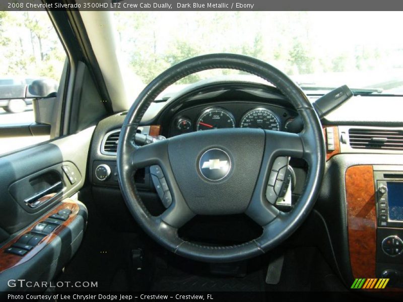 Dark Blue Metallic / Ebony 2008 Chevrolet Silverado 3500HD LTZ Crew Cab Dually