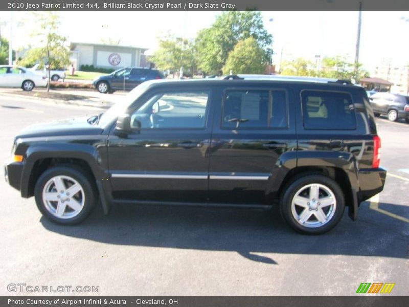 Brilliant Black Crystal Pearl / Dark Slate Gray 2010 Jeep Patriot Limited 4x4