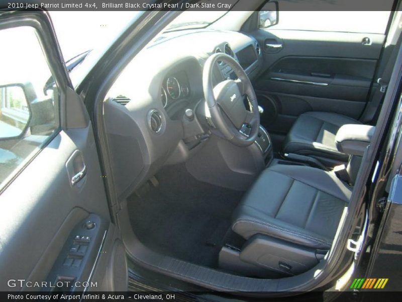 Brilliant Black Crystal Pearl / Dark Slate Gray 2010 Jeep Patriot Limited 4x4