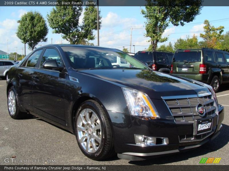 Black Raven / Ebony 2009 Cadillac CTS 4 AWD Sedan