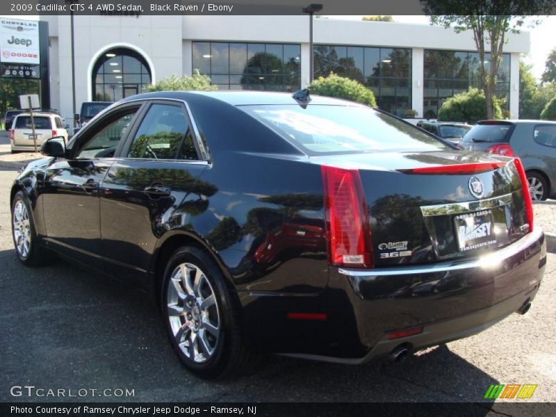 Black Raven / Ebony 2009 Cadillac CTS 4 AWD Sedan