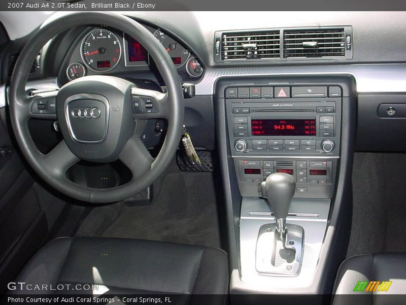 Brilliant Black / Ebony 2007 Audi A4 2.0T Sedan