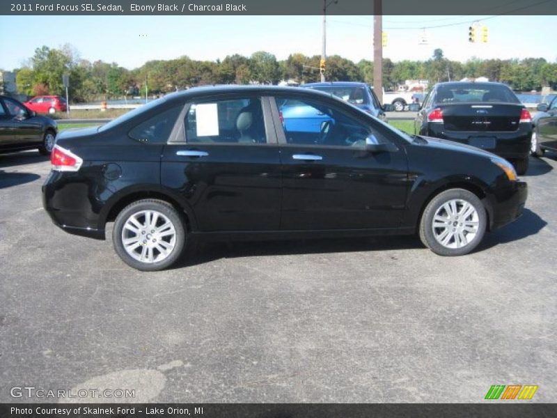 Ebony Black / Charcoal Black 2011 Ford Focus SEL Sedan