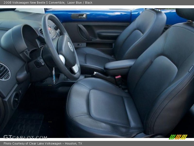 Laser Blue / Black 2008 Volkswagen New Beetle S Convertible