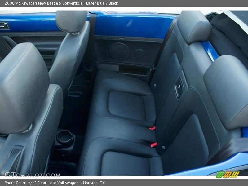 Laser Blue / Black 2008 Volkswagen New Beetle S Convertible