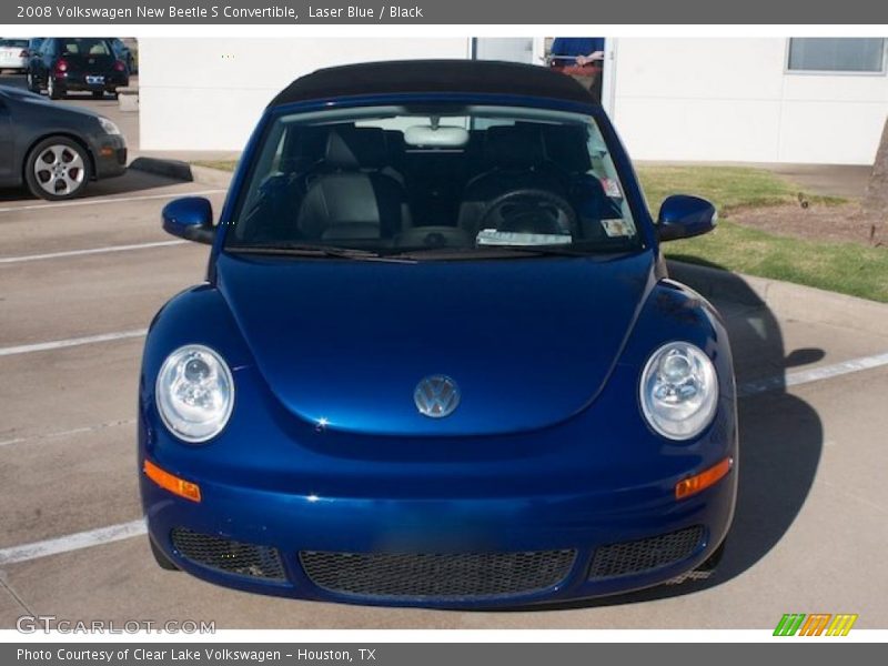 Laser Blue / Black 2008 Volkswagen New Beetle S Convertible
