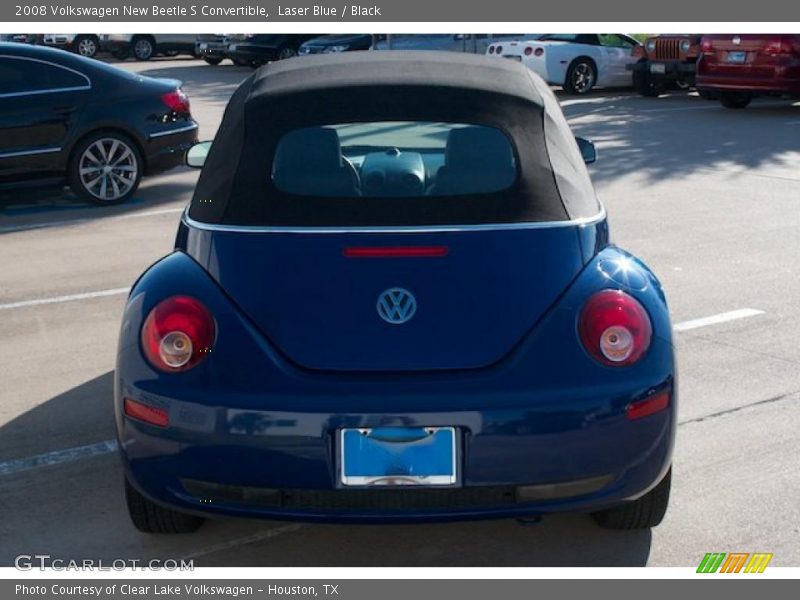 Laser Blue / Black 2008 Volkswagen New Beetle S Convertible