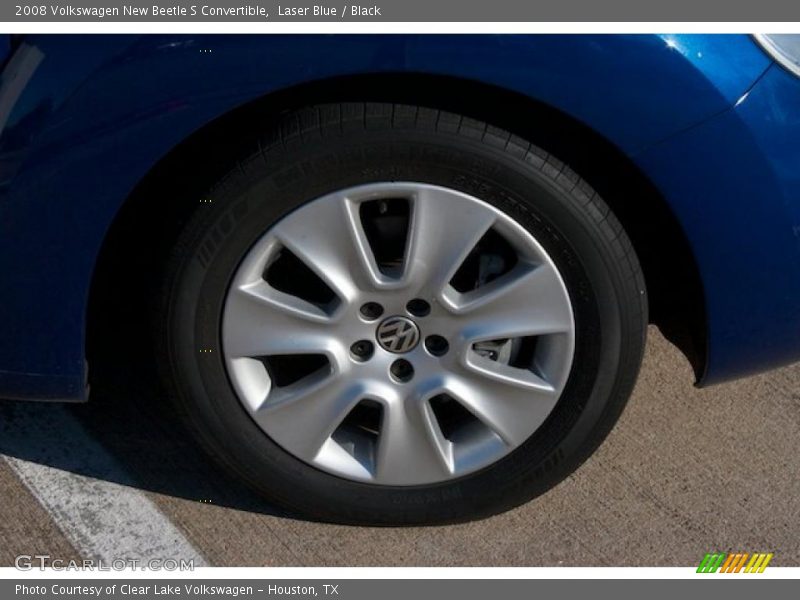 Laser Blue / Black 2008 Volkswagen New Beetle S Convertible