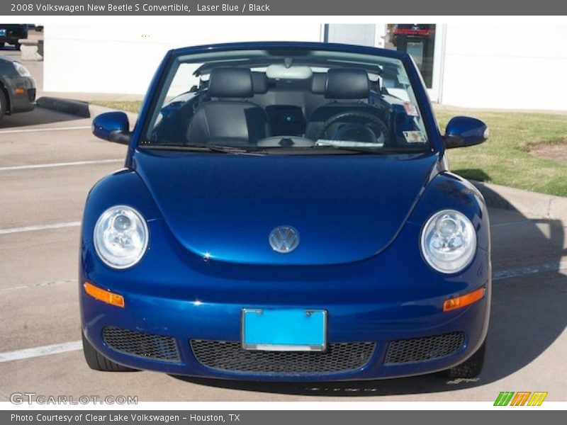 Laser Blue / Black 2008 Volkswagen New Beetle S Convertible