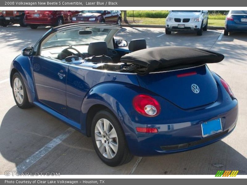 Laser Blue / Black 2008 Volkswagen New Beetle S Convertible