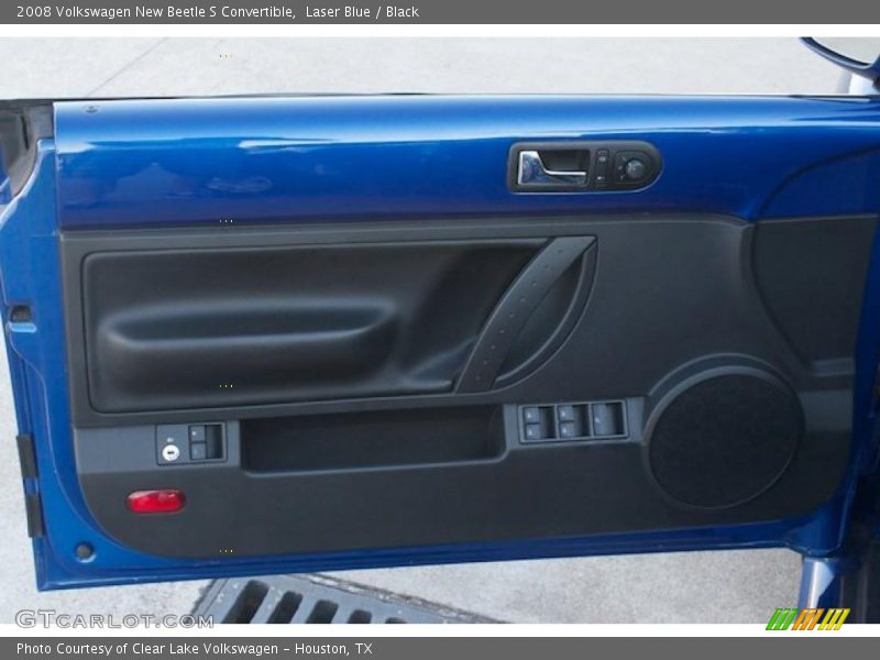 Laser Blue / Black 2008 Volkswagen New Beetle S Convertible