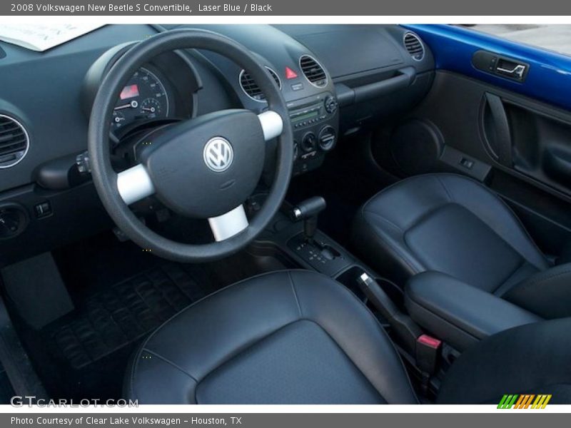 Laser Blue / Black 2008 Volkswagen New Beetle S Convertible