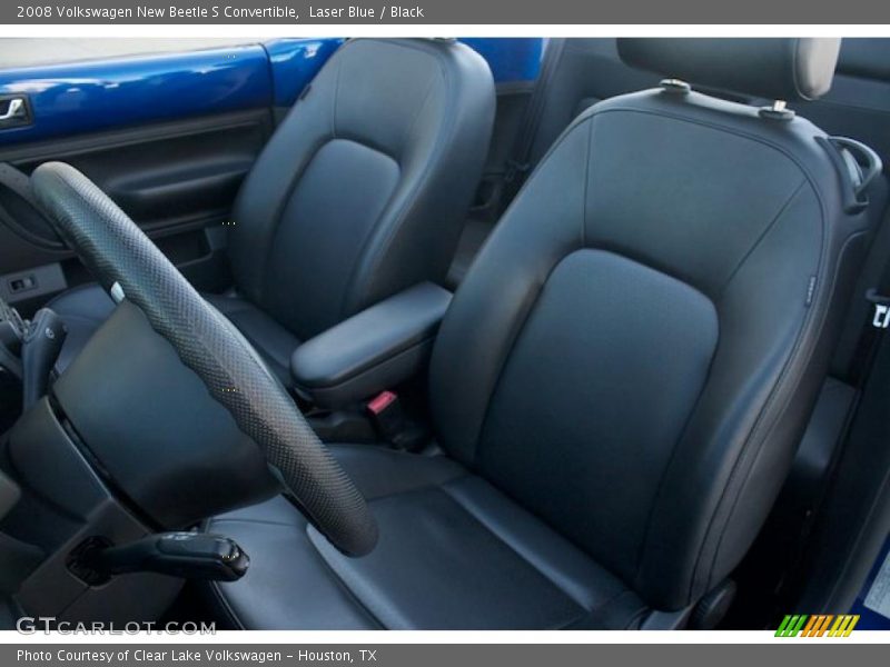 Laser Blue / Black 2008 Volkswagen New Beetle S Convertible