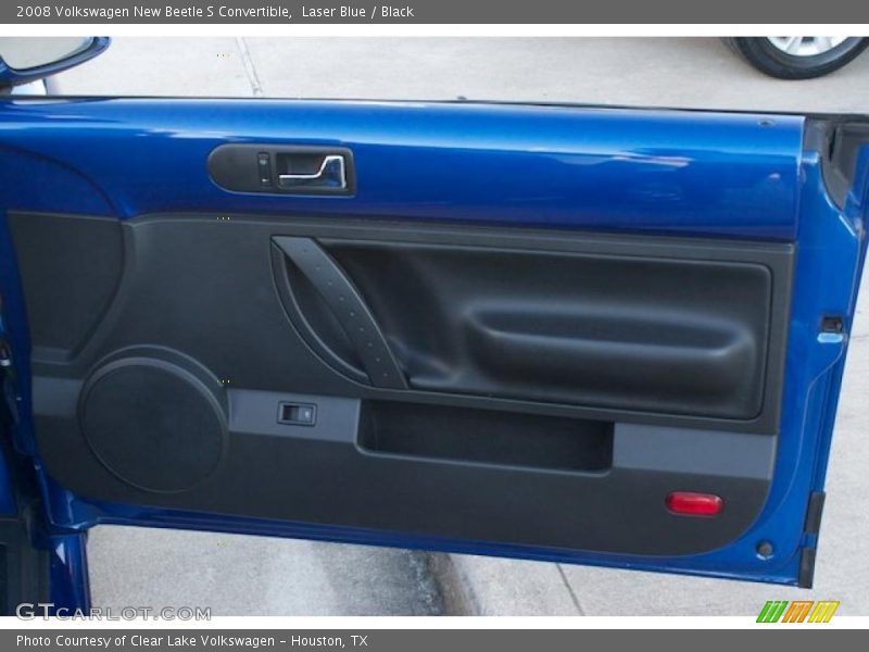 Laser Blue / Black 2008 Volkswagen New Beetle S Convertible