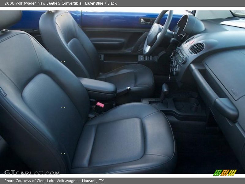 Laser Blue / Black 2008 Volkswagen New Beetle S Convertible