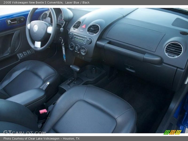 Laser Blue / Black 2008 Volkswagen New Beetle S Convertible