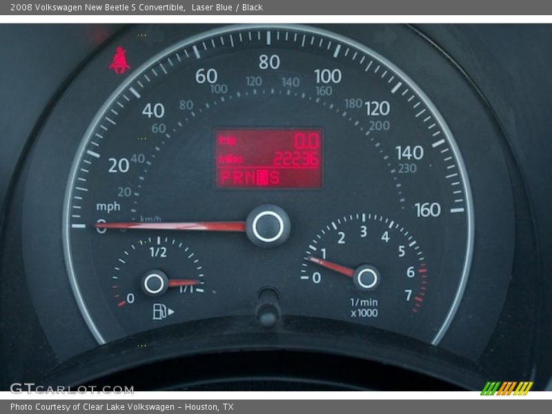 Laser Blue / Black 2008 Volkswagen New Beetle S Convertible
