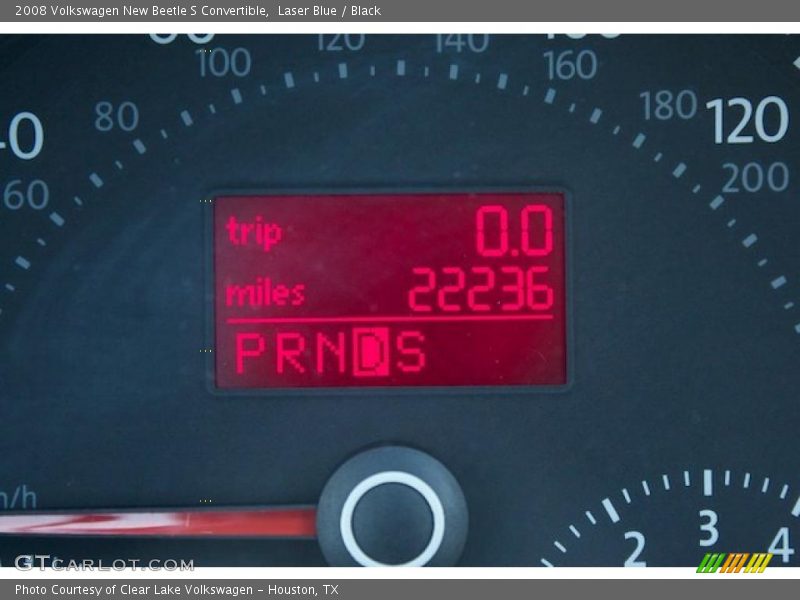 Laser Blue / Black 2008 Volkswagen New Beetle S Convertible