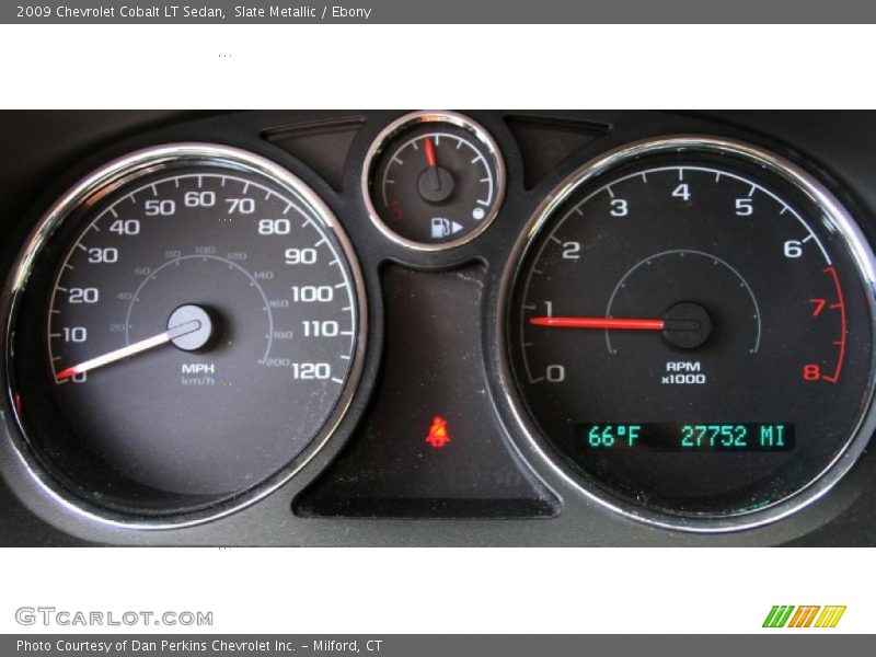 Slate Metallic / Ebony 2009 Chevrolet Cobalt LT Sedan