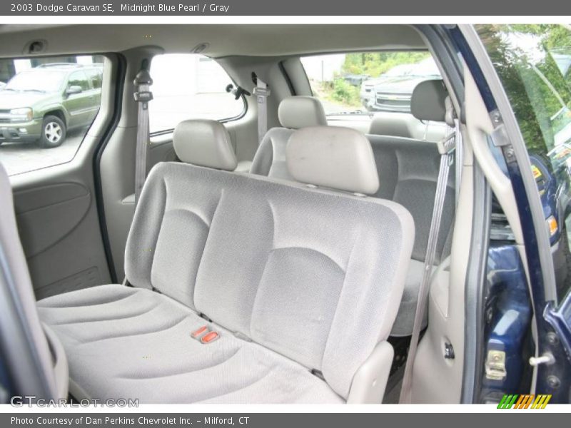 Midnight Blue Pearl / Gray 2003 Dodge Caravan SE