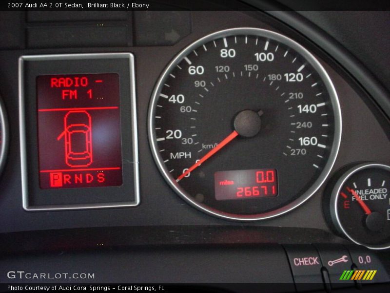 Brilliant Black / Ebony 2007 Audi A4 2.0T Sedan