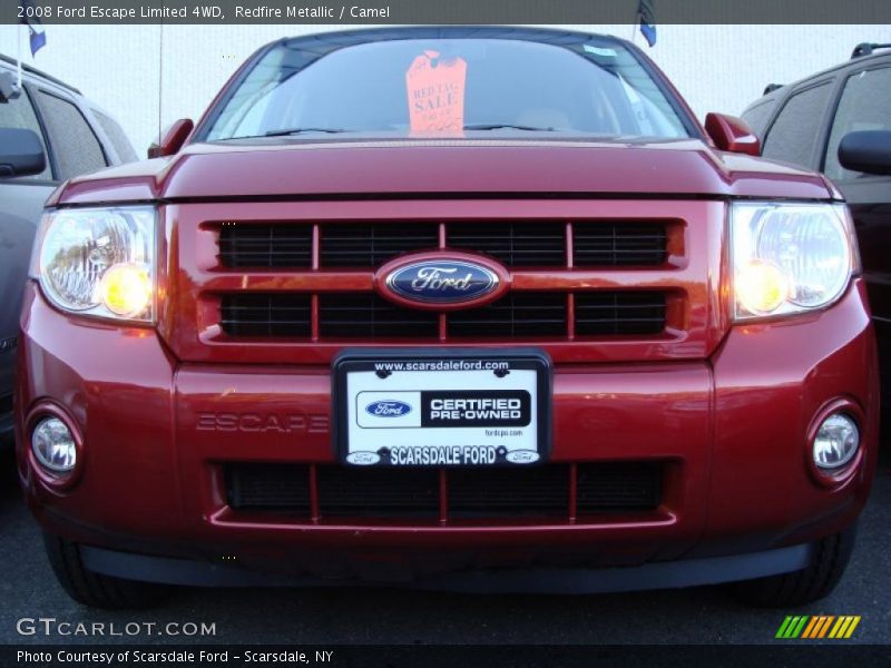 Redfire Metallic / Camel 2008 Ford Escape Limited 4WD