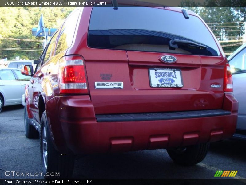 Redfire Metallic / Camel 2008 Ford Escape Limited 4WD