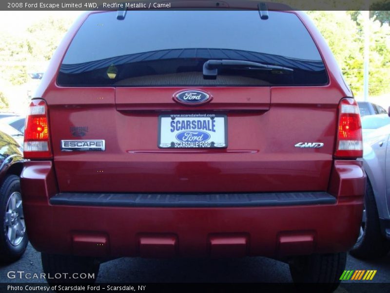 Redfire Metallic / Camel 2008 Ford Escape Limited 4WD