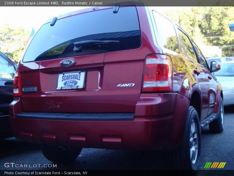 Redfire Metallic / Camel 2008 Ford Escape Limited 4WD
