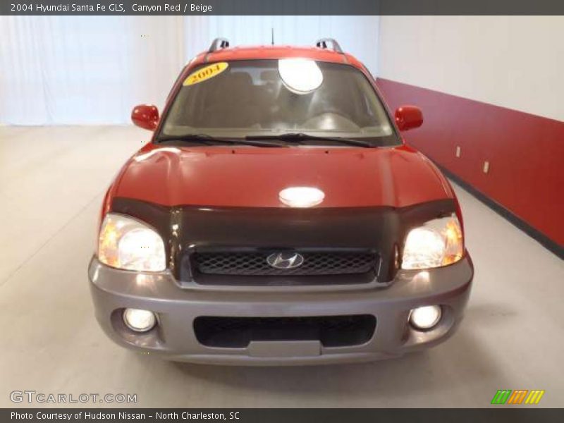 Canyon Red / Beige 2004 Hyundai Santa Fe GLS