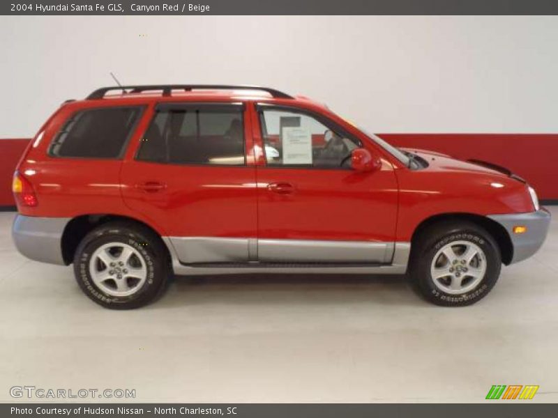 Canyon Red / Beige 2004 Hyundai Santa Fe GLS