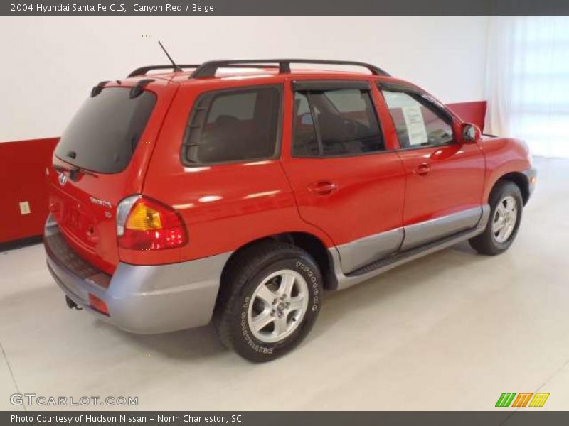 Canyon Red / Beige 2004 Hyundai Santa Fe GLS