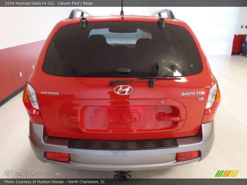 Canyon Red / Beige 2004 Hyundai Santa Fe GLS