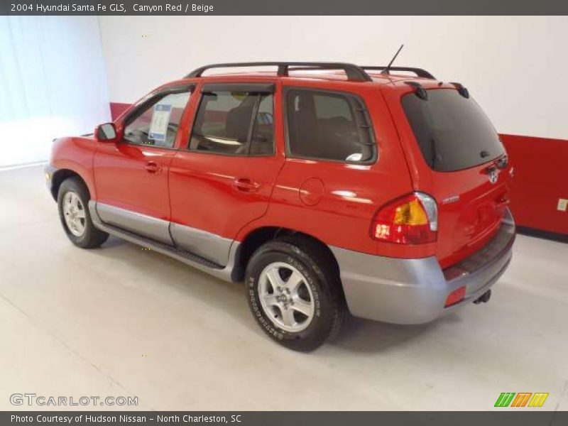 Canyon Red / Beige 2004 Hyundai Santa Fe GLS