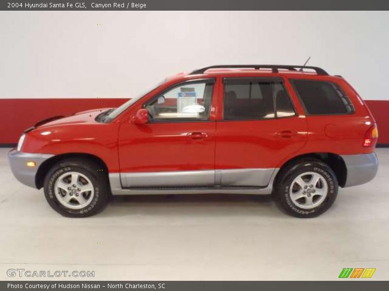 Canyon Red / Beige 2004 Hyundai Santa Fe GLS