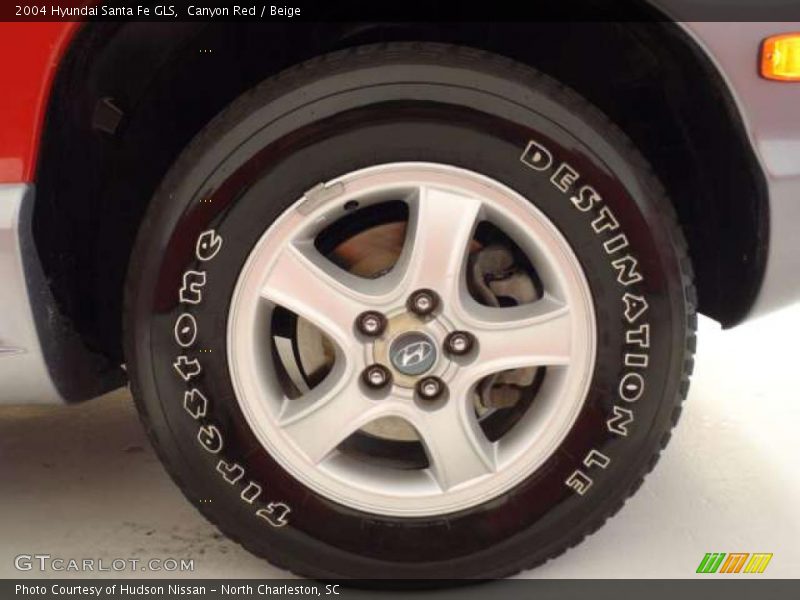Canyon Red / Beige 2004 Hyundai Santa Fe GLS
