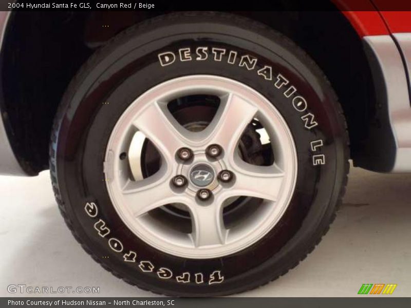 Canyon Red / Beige 2004 Hyundai Santa Fe GLS