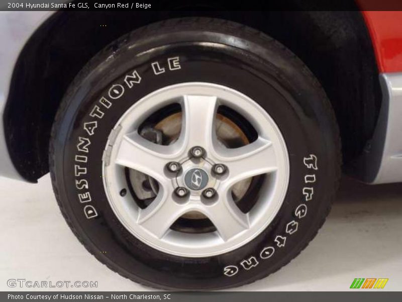 Canyon Red / Beige 2004 Hyundai Santa Fe GLS