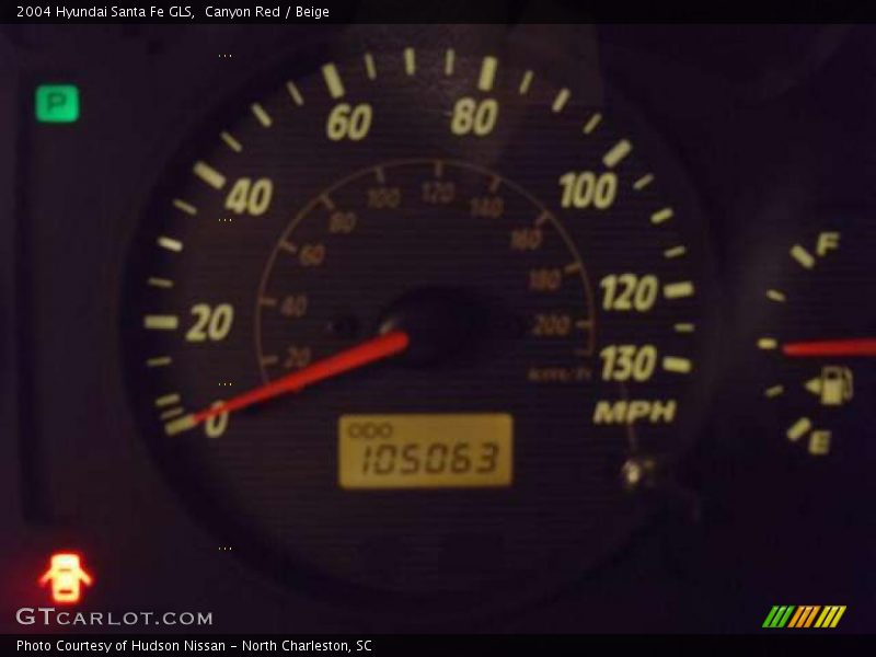 Canyon Red / Beige 2004 Hyundai Santa Fe GLS