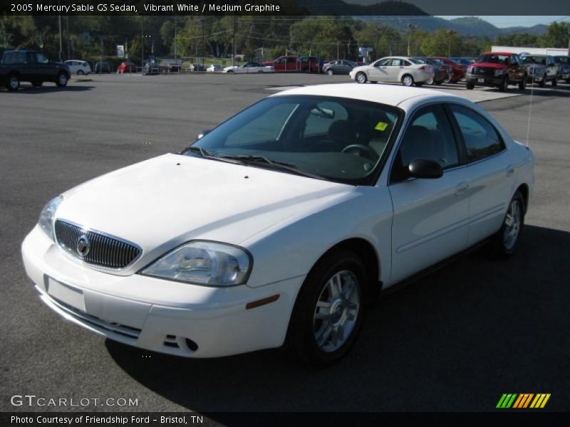 Vibrant White / Medium Graphite 2005 Mercury Sable GS Sedan