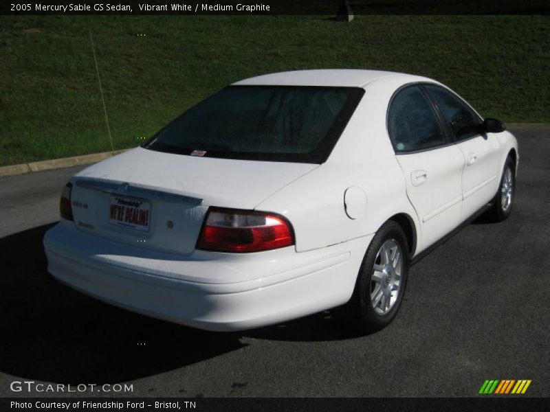 Vibrant White / Medium Graphite 2005 Mercury Sable GS Sedan