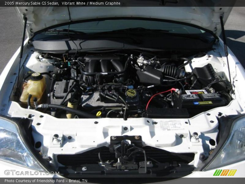 Vibrant White / Medium Graphite 2005 Mercury Sable GS Sedan