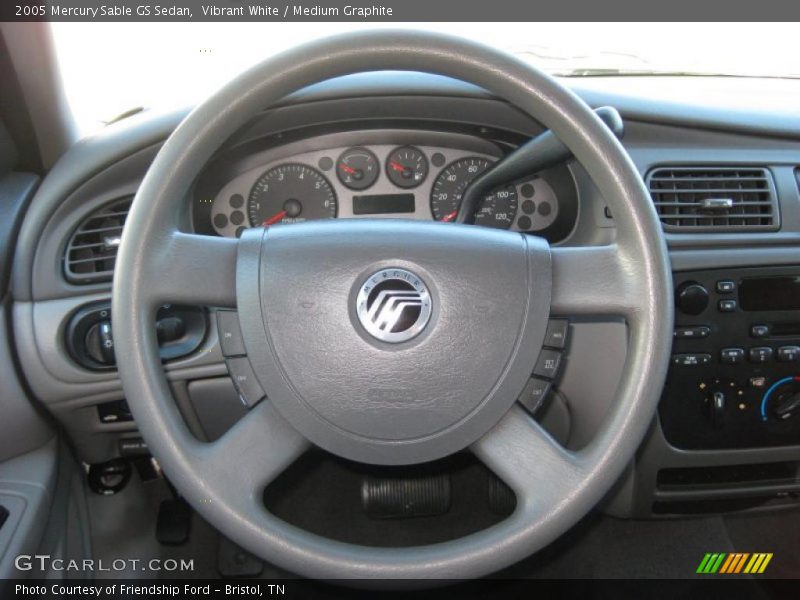 Vibrant White / Medium Graphite 2005 Mercury Sable GS Sedan