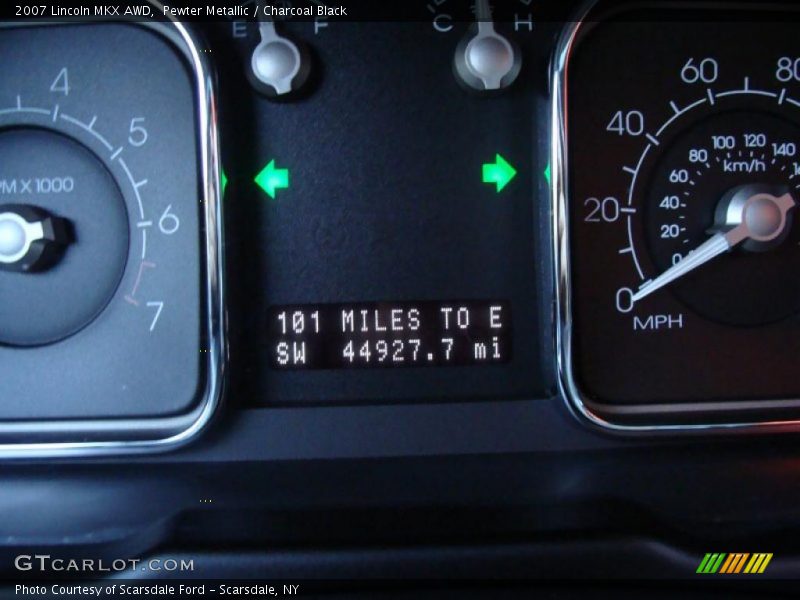 Pewter Metallic / Charcoal Black 2007 Lincoln MKX AWD