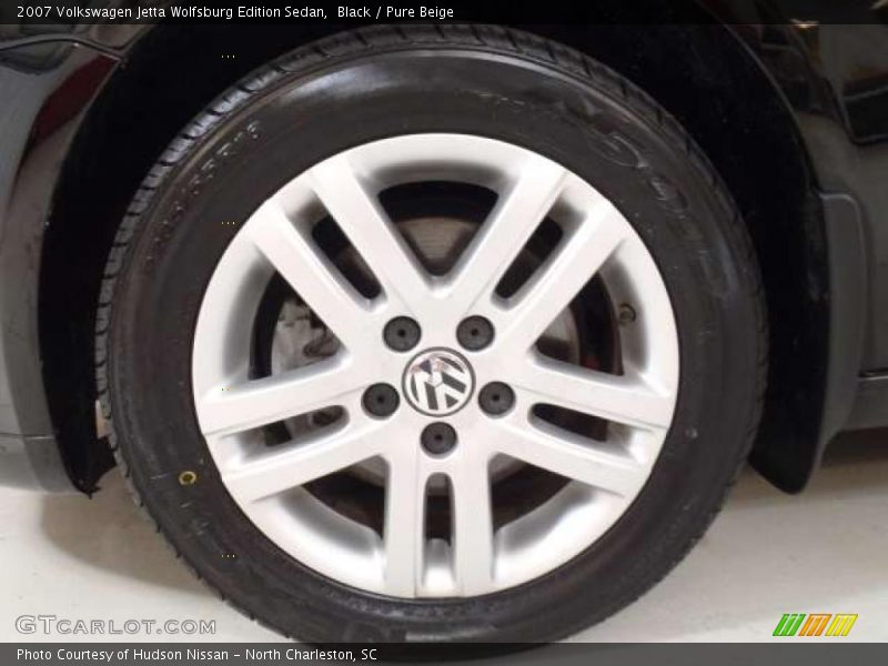 Black / Pure Beige 2007 Volkswagen Jetta Wolfsburg Edition Sedan