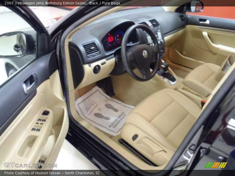 Black / Pure Beige 2007 Volkswagen Jetta Wolfsburg Edition Sedan