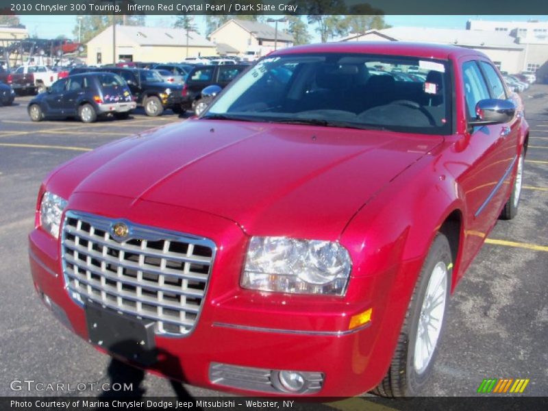 Inferno Red Crystal Pearl / Dark Slate Gray 2010 Chrysler 300 Touring