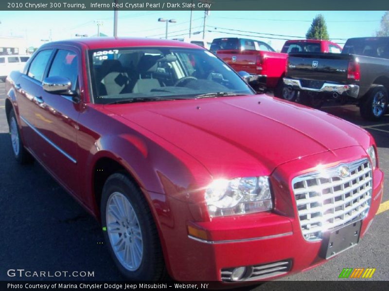 Inferno Red Crystal Pearl / Dark Slate Gray 2010 Chrysler 300 Touring